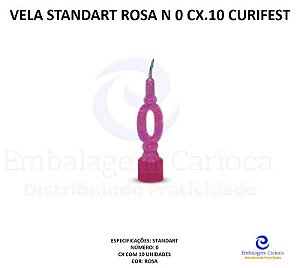 VELA STANDART ROSA N 0 CX.10 CURIFEST
