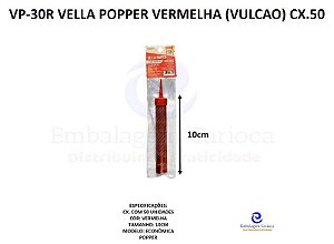 VP-30R VELLA POPPER VERMELHA (VELA VULCAO) CX.50