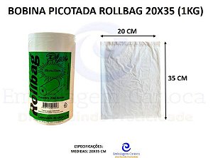 BOBINA PICOTADA ROLLBAG 20X35 KG