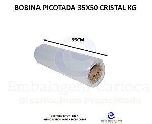 BOBINA PICOTADA 35X50 CRISTAL KG