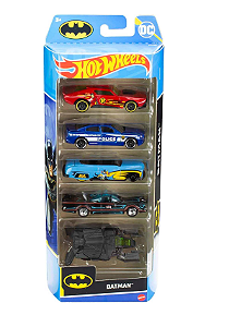 Hotwheels Pack 5 Carros Batman Mattel Com Carro Robin E Nave