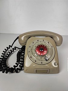 Telefone De Disco Antigo Ericsson Bege