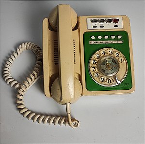Telefone Disco Pabx Nec Bege Antigo