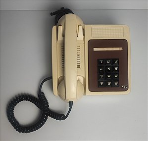 Telefone NEC Bege Antigo