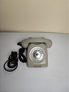 Telefone Antigo Disco Bege Ericsson