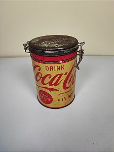 Coca Cola Original Tampa E Trava Litografada Dourada