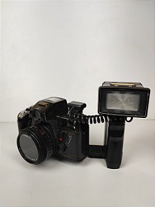 Camera Fotografica Analogica Antiga Yashica Motor Drive Red Eve