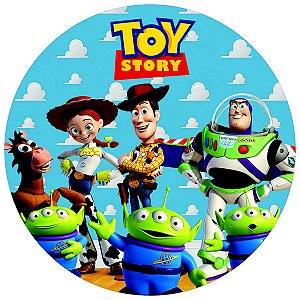 Painel Festa Redondo 3d Toy Story Estampa Digital Sublimação 1,80M