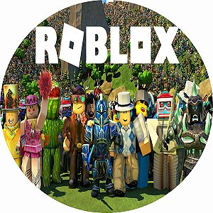 Painel Festa Redondo 3d Roblox Estampa Digital 1,50M