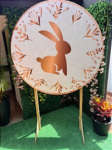 Painel Festa Redondo Pascoa 2 3d 1,50 Diametro