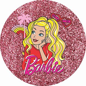 Painel Festa Redondo Barbie 1, 3d Sublimado  1,80 Diametro