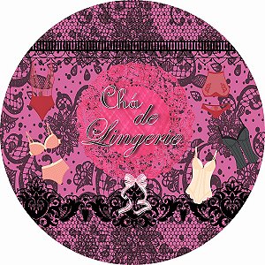 Painel Festa Redondo Cha De Lingerie 1, 3d 1,50 Diametro