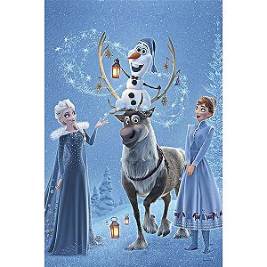Painel Festa Retangular P/ Casado 1,5x2,2 Frozen 2