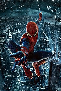 Painel Festa Retangular P/ Casado 1,5x2,2m Homem Aranha 4