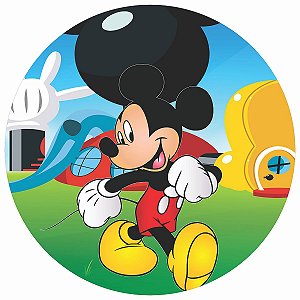 Painel Festa Redondo Mickey Mod. 6, 3d Sublimado 1,50 Diam.
