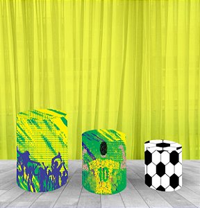 Capa Para Trio De Mesas Cilindro Copa Do Mundo 1 Kit 3 Capas