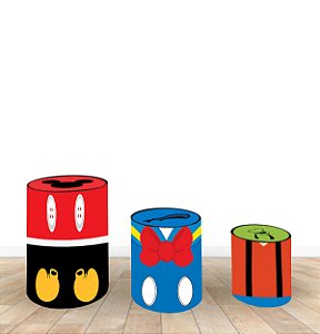 Capa P/ Trio De Mesas Cilindro Turma Do Mickey 1, 3 Capas