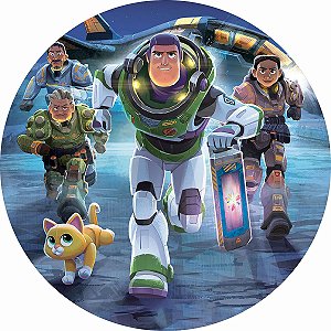 Painel Festa Redondo Buzz Lightyear 1, 3d Sublim. 1,50 Dia