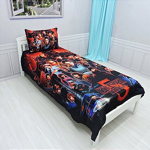 Jogo De Lençol Cobre Leito E Fronha Stranger Things 2