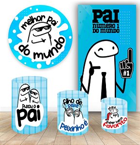 Trio Capa Cilindro Vest Fácil Dia Dos Pais Kit Painel Casado