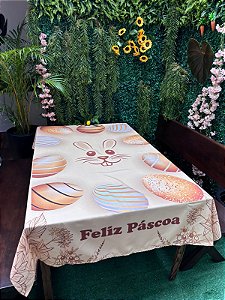 Toalha De Mesa Para Pascoa, Toalha De Mesa 4 Lugares Amarela