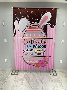Painel Festa Retangular Para Casado 1,5x2,2m Pascoa 4
