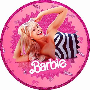 Painel Festa Redondo 3d Barbie Estampa Digital mod 3 1,50M