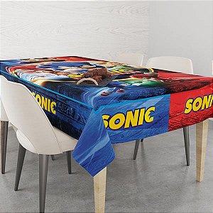 Toalha De Mesa Infantil Temática, toalha Sonic