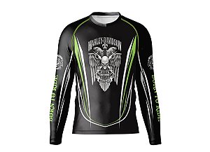 Camiseta Manga Longa Proteção Uv50 Harley Davidson Praia Md4