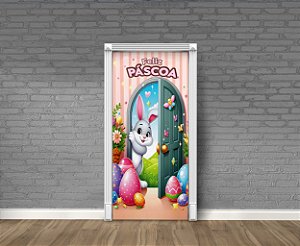Capa Porta Para Decoração Pascoa Festa Tecido 0,87x2,23 Mod4