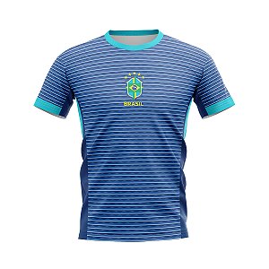 Camiseta Masculina Copa Do Mundo Azul Nova