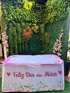 Capa De Mesa Para Festa Tecido Veste Fácil Dia Das Mães