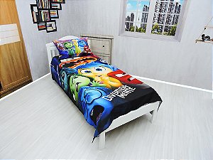 Jogo De Lençol Decorativo E Fronha Solteiro Divertidamente 1