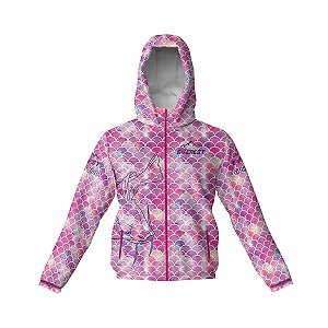 Jaqueta Corta Vento Feminina Ultra Leve Com Capuz Rosa