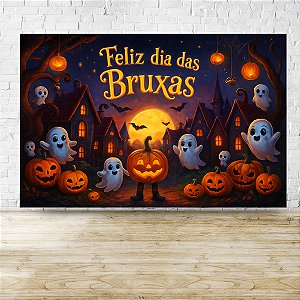Fundo Fotográfico Dia Das Bruxas Halloween 1,75x2,60 1