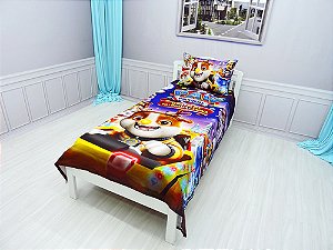 Jogo De Lençol Cobre Leito E Fronha Patrulha Canina Natal