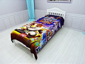 Manta Cobertor Patrulha Canina Natal Solteiro Ultra Soft