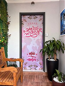 Capa Painel De Porta Decoração Dia Das Mães 2,23x0,87m