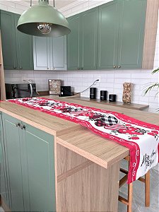 Trilho De Mesa Decoração Dia Das Mães Vermelho