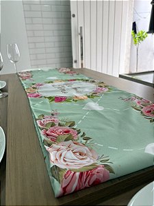 Trilho De Mesa Decoração Dia Das Mães Verde