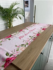 Trilho De Mesa Decoração Dia Das Mães Rosa