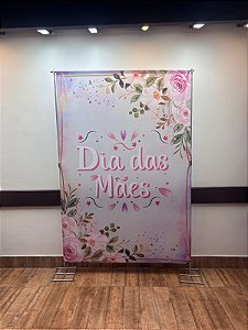Painel Festa Retangular 1,5x2,2m Dia Das Mães