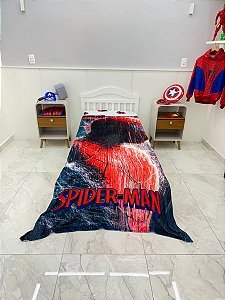 Manta Solteiro Ultrasoft Flanel Extra Macio Homem Aranha