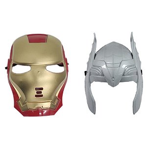 Mascara Homem De Ferro E Thor Vingadores Super Heróis