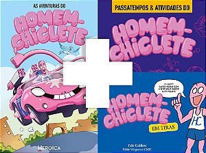 Combo #1: Três livros do Homem-Chiclete + extras