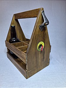 Caixa Envelhecida  para Cerveja 600 ml - Com Abridor e ímã