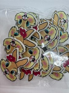 Páscoa - Coelha com flor rosa - 20 UN