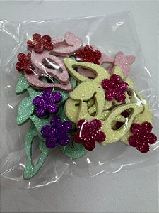 Páscoa - Orelha com Flor - 15 UN