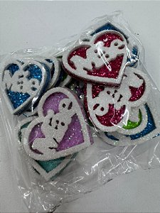 Dia das Mães - Mãe branco com Coração - 15 UN