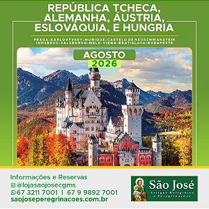 República Tcheca, Alemanha, Áustria, Eslováquia e Hungria - Agosto 2026